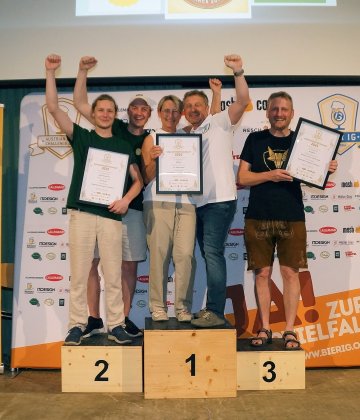 Siegerfoto der Wertungsgruppe Kreativbiere (Gewürz, Gemüse), Kategorie Hobbybrauerei