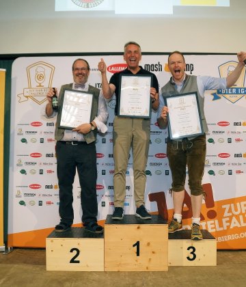 Siegerfoto der Wertungsgruppe Österreichisches Märzen, Kategorie Gewerbliche Brauerei