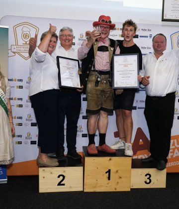 Siegerfoto der Wertungsgruppe Bockbiere untergärig, Kategorie Gewerbliche Brauerei