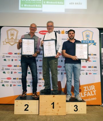 Siegerfoto der Wertungsgruppe Alkoholfreie Biere, Kategorie Hobbybrauerei