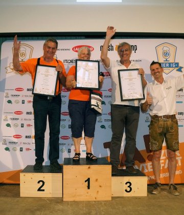 Siegerfoto der Wertungsgruppe Export- und Festbiere, Kategorie Hobbybrauerei